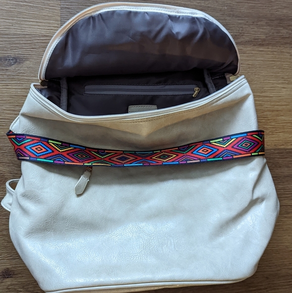 NWOT Vegan Leather Convertible Backpack - Picture 8 of 9